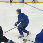 Avalanche: Gabriel Landeskog skated with his teammates today.