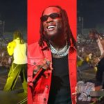 Closer View of The Moment Burna Boy Left the Stage After A Fan Jumped on Him In Lagos