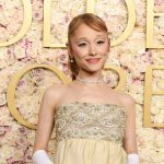 Wicked’s Ariana Grande channeled her inner Glinda—and Audrey Hepburn—on the 2025 Golden Globes red…