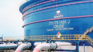 Dangote refinery retained 13% of Nigeria’s crude exports – Report