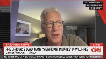 James Woods Breaks Down During CNN Interview: “One Day You’re Swimming In The Pool And The Next Day It’s All Gone”