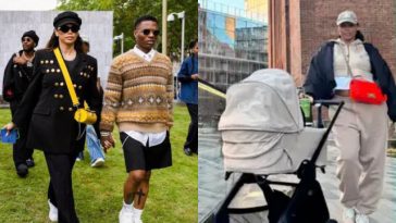 Wizkid’s Baby Mama Jada P, Makes Stylish Appearance With Their Newborn