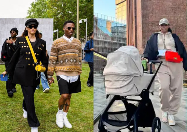 Wizkid’s Baby Mama Jada P, Makes Stylish Appearance With Their Newborn