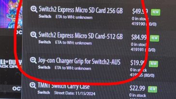 Switch 2 Accessories Found in GameStop System