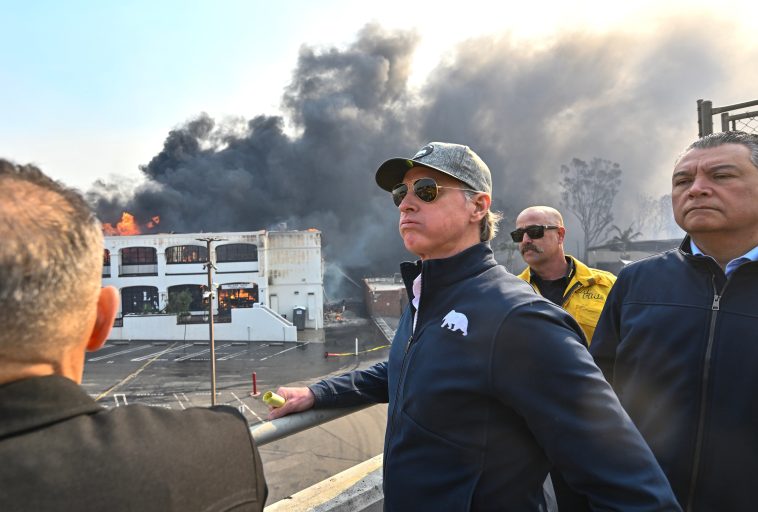 California Governor Gavin Newsom Invites Donald Trump To Witness the Firestorm Devastation: “We Must Not Politicize Human Tragedy.”