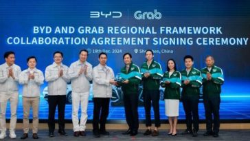 BYD Partners with Grab to Provide 50,000 Electric Vehicles Across Southeast Asia