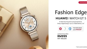 HUAWEI Unveils the WATCH GT 5 41mm Gold Milanese Strap with Limited-Time RM300 Discount