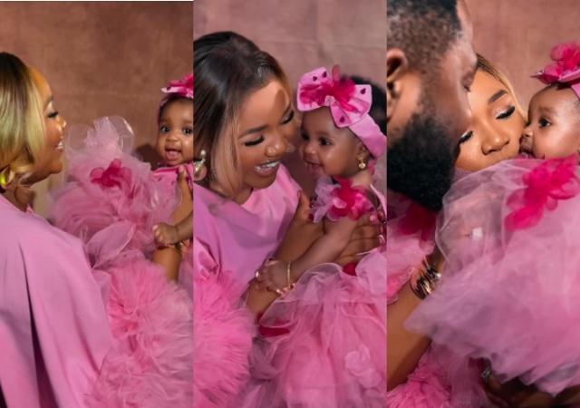 Ekene Umenwa Shows Off Daughter’s Face for The First Time with Powerful Prayers