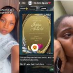Lady Cries bitterly after boyfriend sends her invitation card to his wedding