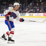 Joshua Roy hits the boards hard and has to leave the Rocket game.