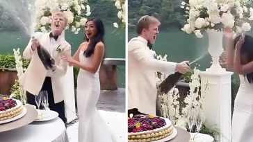 “I Would File for Divorce,” Groom Sparks Debate After Spraying Bride With Champagne
