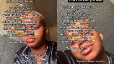 Lady Devastated As Boyfriend Of 10 Years Leaves Her To Marry Her Bestie