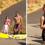 Father Faces Backlash for Sending Kids to Hug Mom at Marathon Finish Line