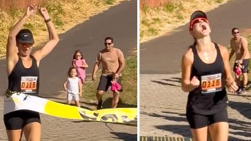 Father Faces Backlash for Sending Kids to Hug Mom at Marathon Finish Line