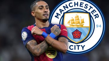 Manchester City in eye-watering bid for Barcelona star Raphinha: report