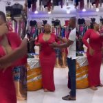 Man, End Relationship of Many Years After Video of Store Attendant Adjusting Girlfriend Dress Goes Viral