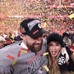 Taylor Swift and Travis Kelce celebrate Chiefs’ AFC Championship win: All the pics from the post-game ceremony