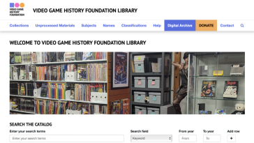 The Video Game History Foundation’s online library is now open