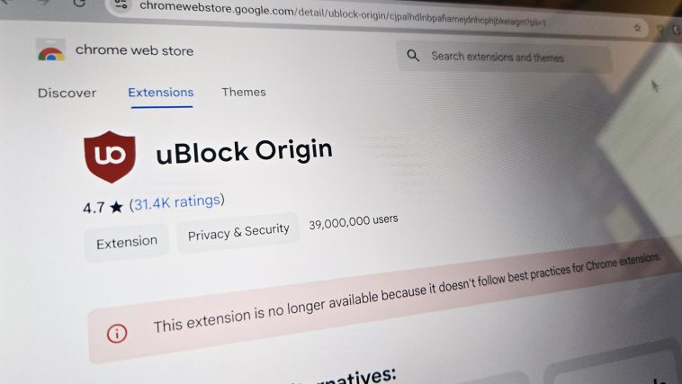 uBlock Origin is dead for Chrome, but its successor still lives on