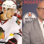 Stan Bowman went to encourage Kyle Beach and his team last night