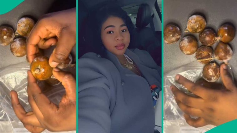 See what lady found after keeping “agbalumo” in freezer for over a year, many react