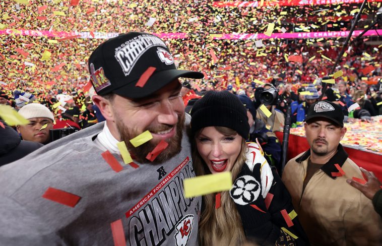 Travis Kelce Fields Back-to-Back Questions About Whether He’ll Propose to Taylor Swift at the Super Bowl 2025