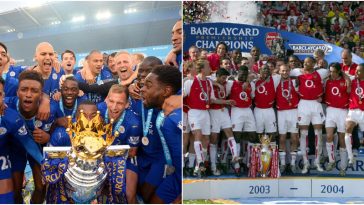 ‘When I was at Leicester, if you’d told me they’d win the league before Arsenal, I’d have called you a lunatic. Every day there were cigarette buts down the loo’: Gunners legend compares Invincibles to 2015/16 Premier League title winners