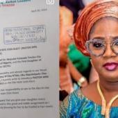 How Tinubu’s Daughter, Folasade Wrote Oba Of Benin To Introduce Pastor Isi Ibhaguezejele As New Edo Market Leader
