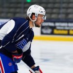 Joshua Roy back on skates