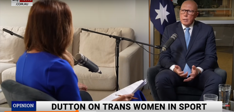 Dutton Has An Opinion On Transgender Women In Sport