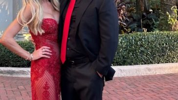 Christina Hall borrows ‘not appropriate’ red lace dress from Heather Rae Young for night out with boyfriend