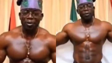 AI video of Tinubu with chiseled abs and huge muscles goes viral