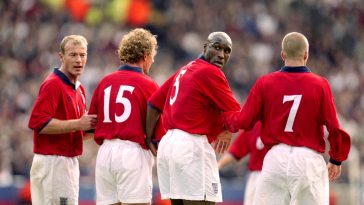 ‘I wish I’d got more caps, but I really enjoyed playing for England and won loads of money playing cards. Alan Shearer was like Father Christmas!’: Arsenal legend reflects on limited opportunties for national team, but fond memories away from the pi