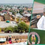 Photos: Jubilation as Nigerian governor announces salaries for Imams, commissions mosque