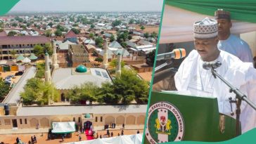 Photos: Jubilation as Nigerian governor announces salaries for Imams, commissions mosque