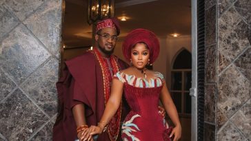 “Still My Best Decision!” – Veekee James & Femi Atere Mark 1 Year of Their Traditional Wedding in Style