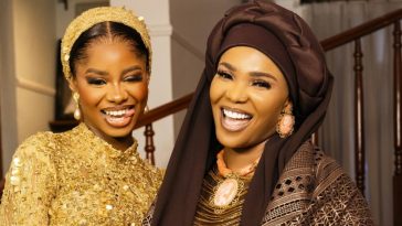 Watch the Beautiful Moment Iyabo Ojo Prays for Priscillia Before her Nikkah