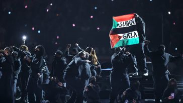 Performer in Kendrick Lamar’s Super Bowl Halftime Show Detained for Unfurling Sudanese-Palestinian Flag