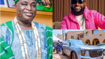 Davido Gifts King Of Ede Oba Adesola Lawal Brand New Car On His Birthday