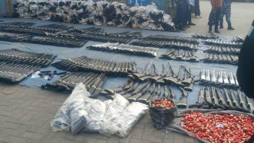 [PHOTOS] BREAKING: Customs intercepts cache of smuggled arms, ammunition