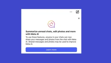 Meta Warns Users Its AI Systems Will Scan DMs When Prompted
