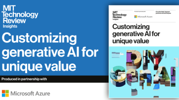 Customizing generative AI for unique value
