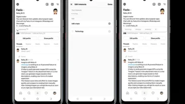 Threads Tests ‘Interests’ Display on User Profiles
