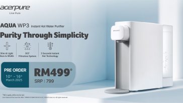 Acerpure AQUA WP3 launches in Malaysia for RM799, enjoy RM300 off on preorder