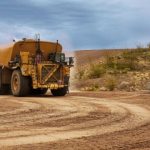 The new Cat Autonomous Water Truck conserves water and cuts costs on mining sites