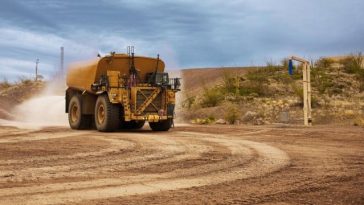 The new Cat Autonomous Water Truck conserves water and cuts costs on mining sites