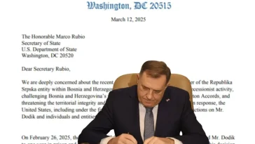 SENATORI I KONGRESMENI PISALI RUBIJU; Proširiti sankcije, odlučnim mjerama suzbiti Dodikove prijetnje