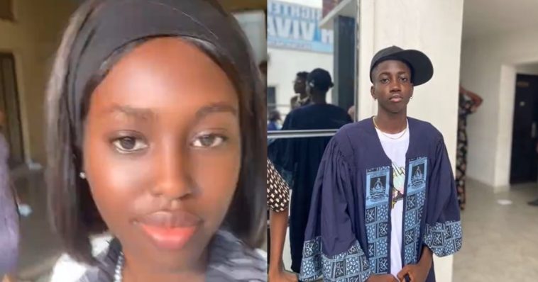 “Don’t call me for anything as from today” – Lady shares her mother’s reaction to discovering her brother wore stud earrings on his matriculation day (WATCH)