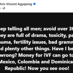 Avoid women over 30s. They are full of drama, toxicity, past trauma, bad grammar