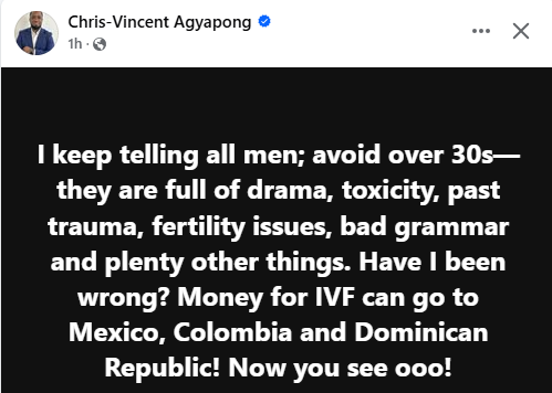 Avoid women over 30s. They are full of drama, toxicity, past trauma, bad grammar